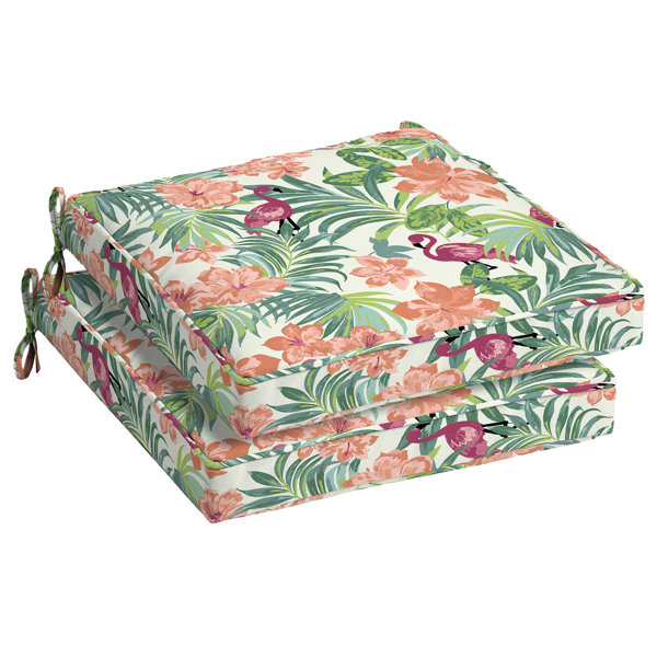 Bayou Breeze Flamingo Outdoor Dining Chair Cushion Wayfair